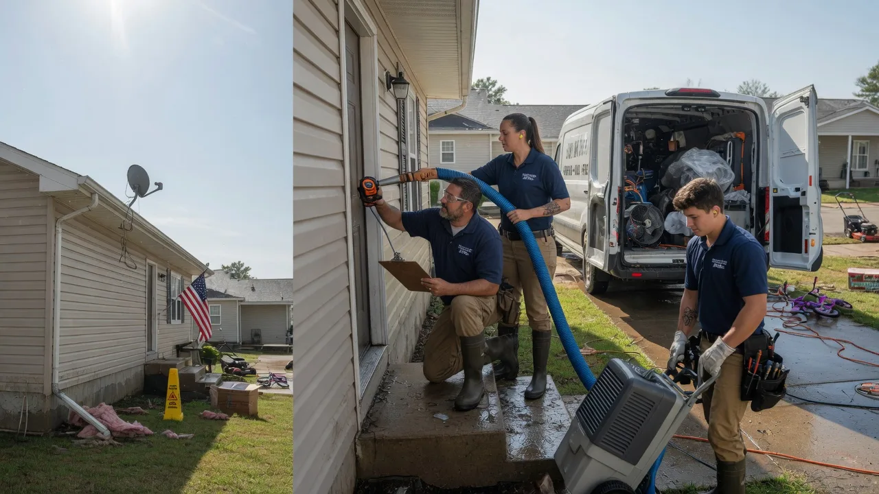 Ceiling Water Damage Restoration in Alhambra, IL near me